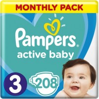 Фото - Підгузки Pampers Active Baby 3 / 208 pcs 