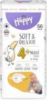 Підгузки Bella Baby Happy Soft & Delicate Maxi 4+ / 56 pcs 
